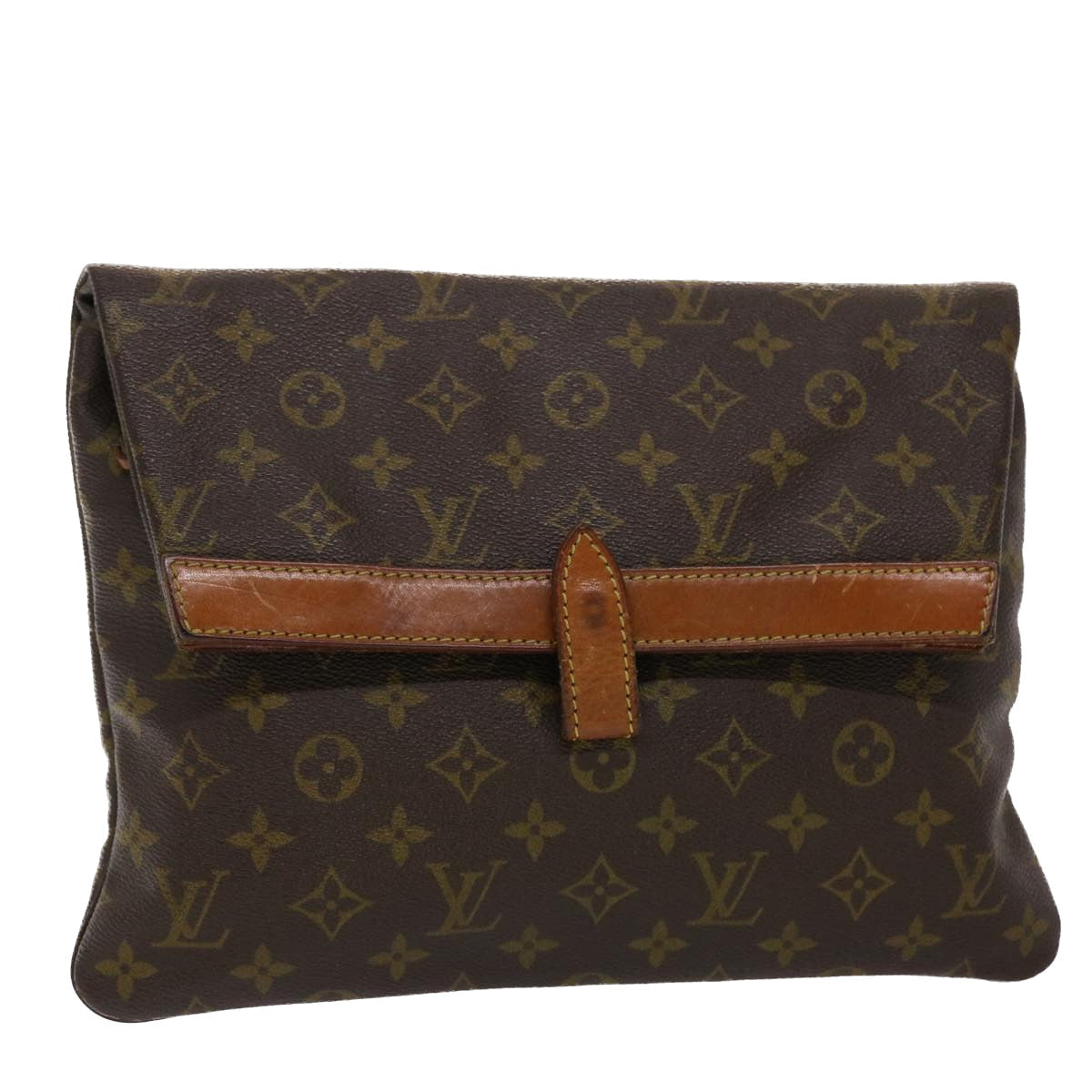 LOUIS VUITTON Monogram Pochette Priant Clutch Bag M51805 LV ar9724B