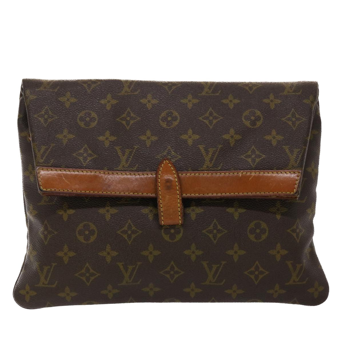LOUIS VUITTON Monogram Pochette Priant Clutch Bag M51805 LV ar9724B