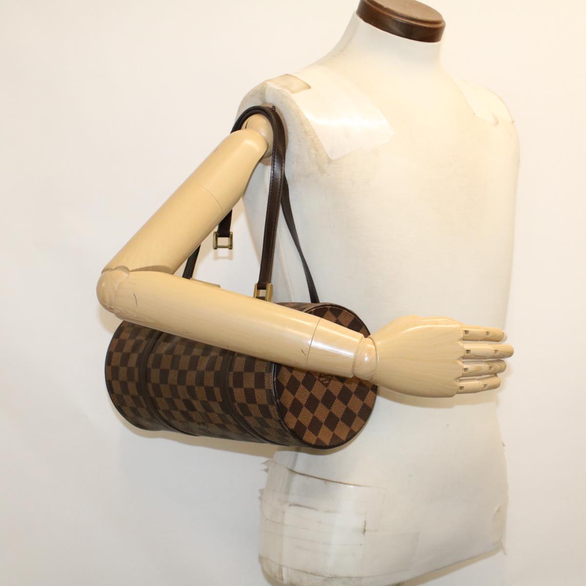 LOUIS VUITTON Damier Ebene Papillon 30 Hand Bag N51303 LV ar9767