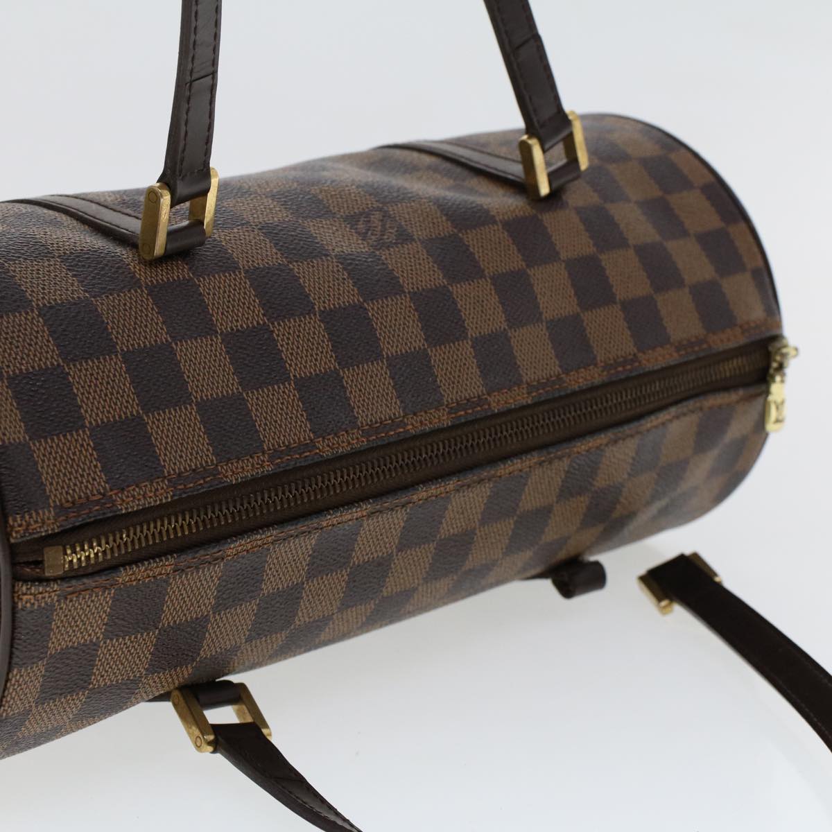 LOUIS VUITTON Damier Ebene Papillon 30 Hand Bag N51303 LV ar9767