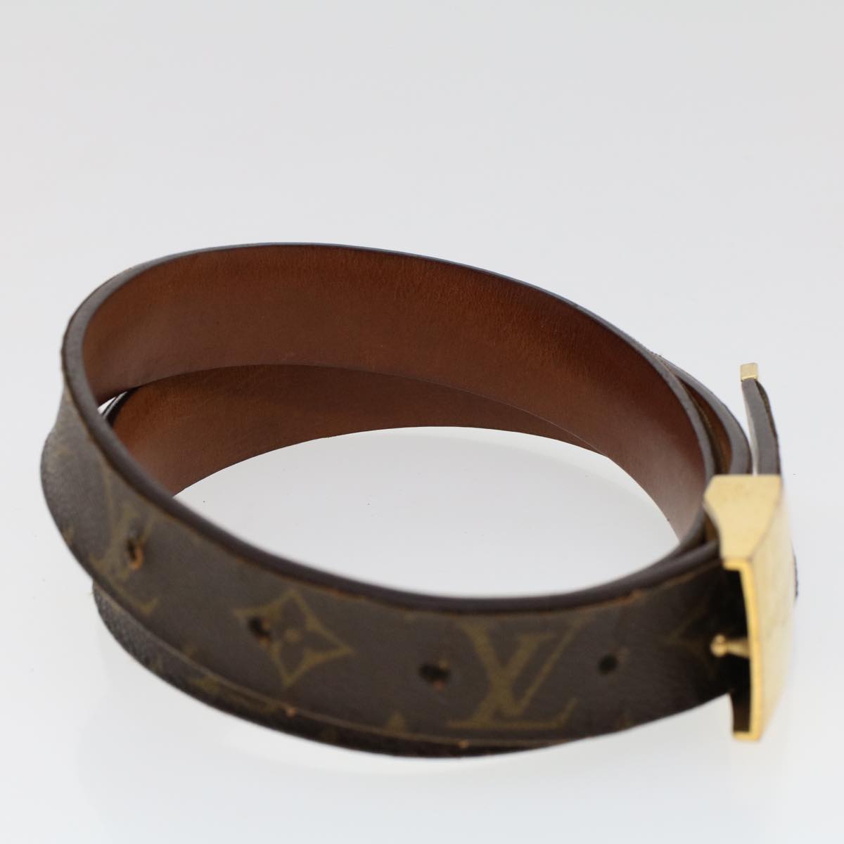 LOUIS VUITTON Monogram Ceinture Carre Belt 37.4"" M6801 LV ar9772