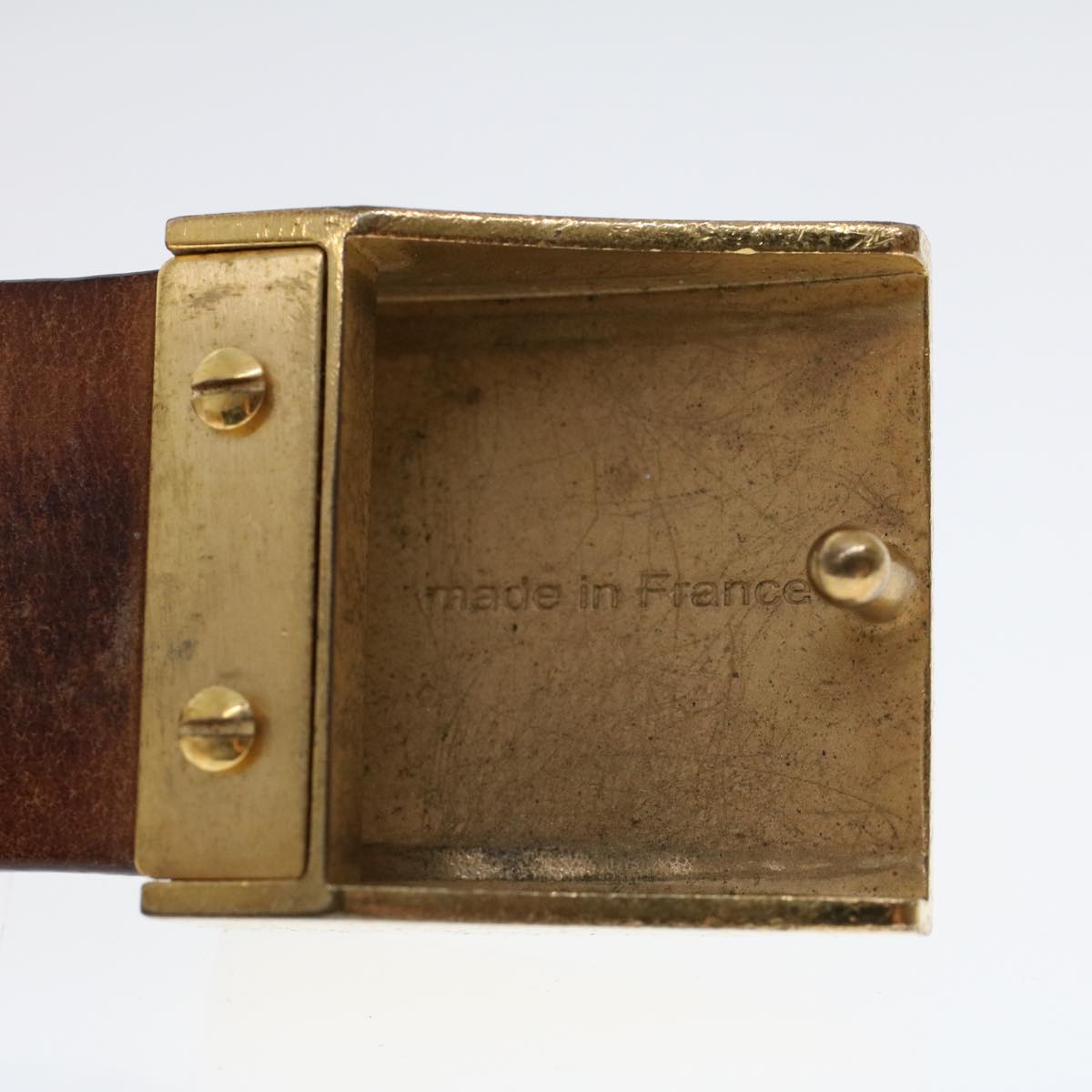 LOUIS VUITTON Monogram Ceinture Carre Belt 37.4"" M6801 LV ar9772