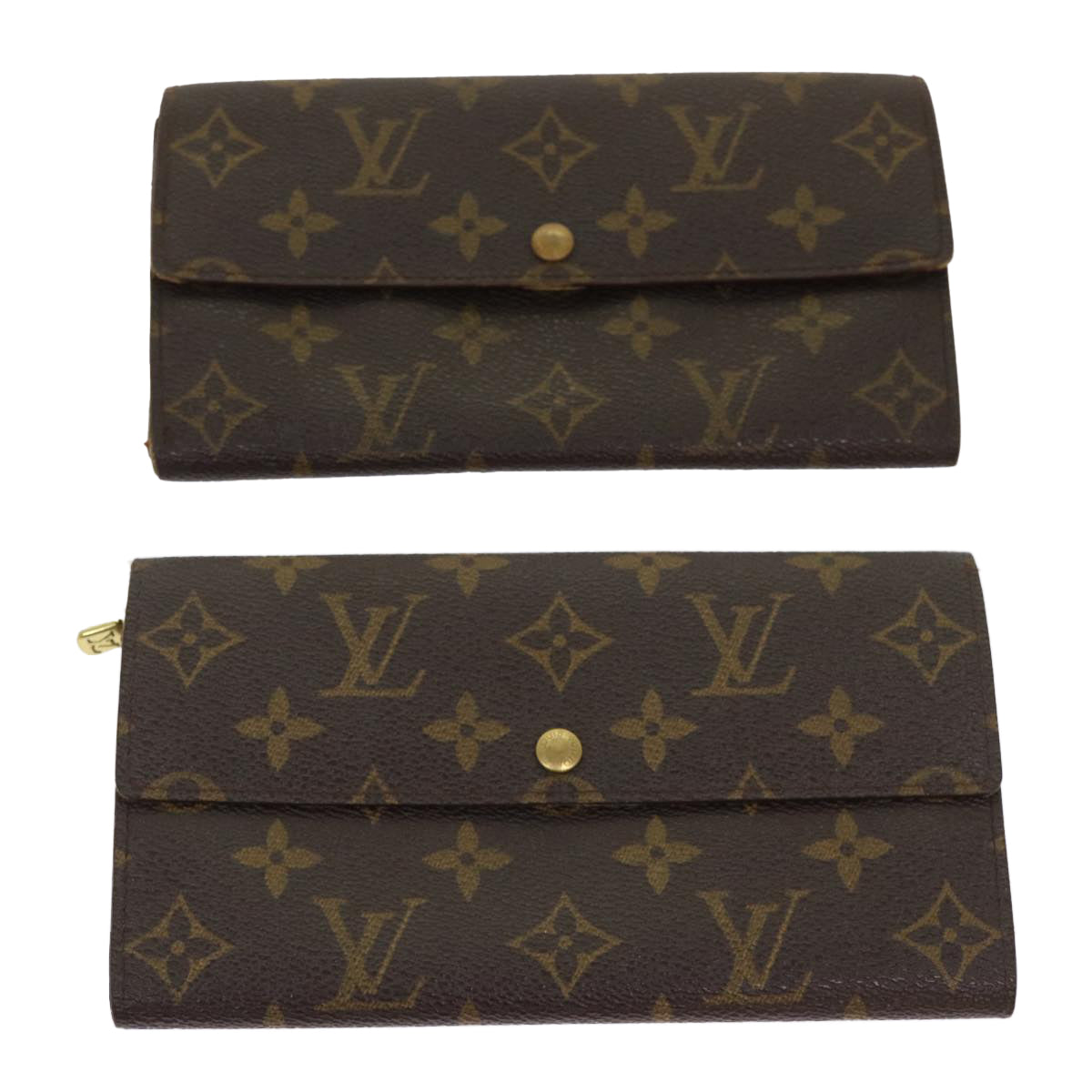 LOUIS VUITTON Monogram Long Wallet 2Set LV ar9773