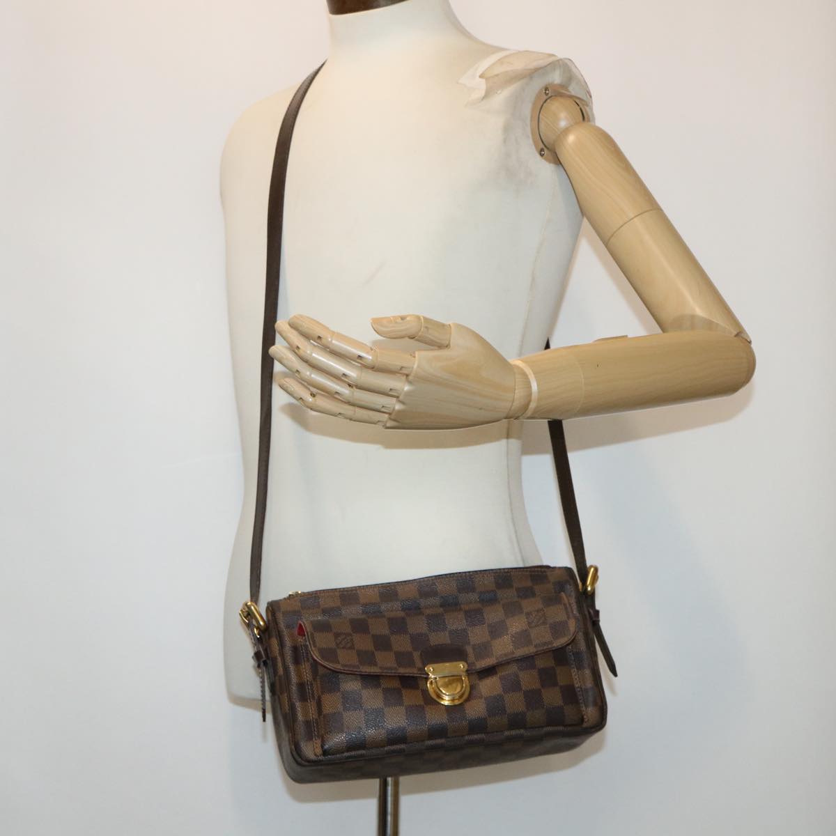 LOUIS VUITTON Damier Ebene Ravello GM Shoulder Bag 2way N60006 LV ar9779