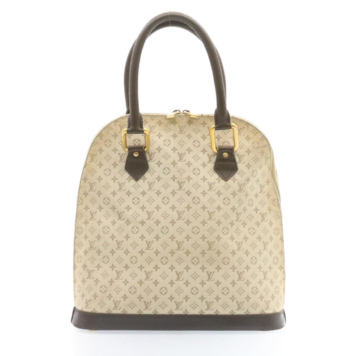 LOUIS VUITTON Monogram Mini Alma Haut Hand Bag Khaki M92203 LV as158