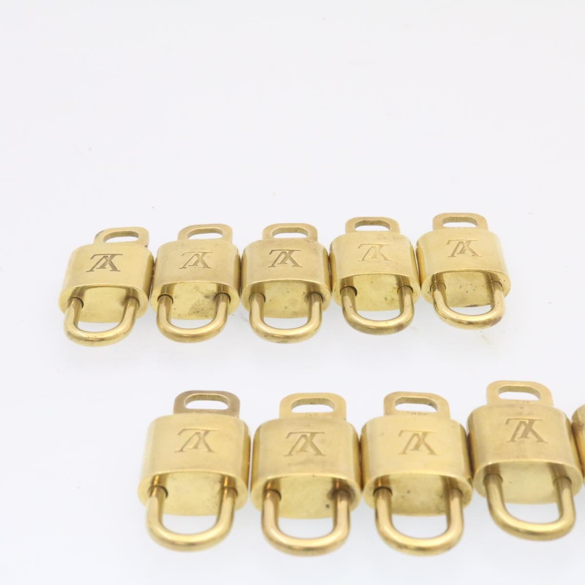 LOUIS VUITTON Padlock 10set Padlock Gold Tone LV as284