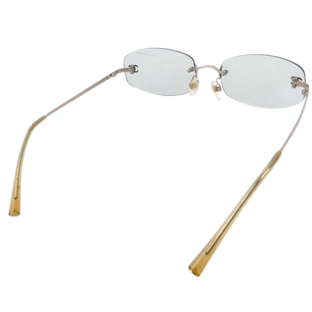 Luxury Chanel Sunglasses Eyewear Blue Small New