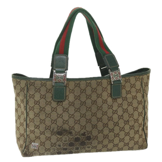 Luxury Gucci Trending 2025 GG Canvas Web Sherry Line Tote Bag Beige Red Green