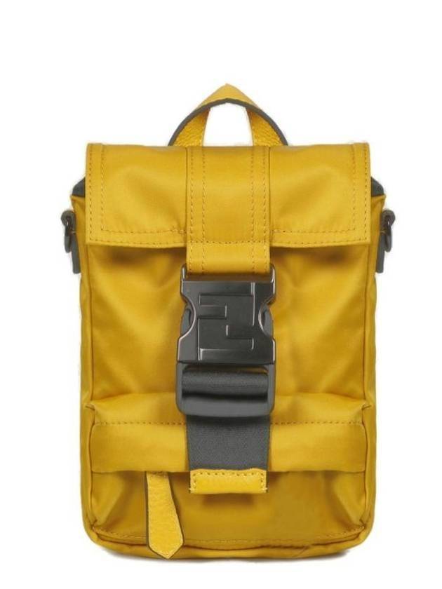 Luxury Fendi Mini Econyl Cross Backpack Yellow