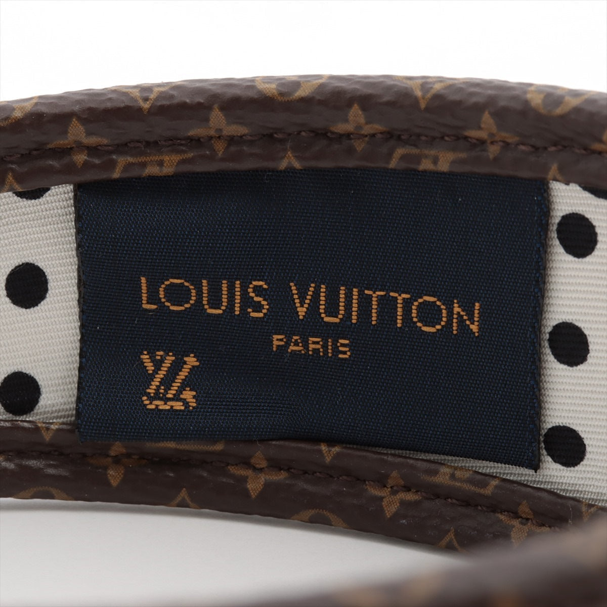Louis Vuitton M77394 Headband AL1221 Katusha Silk Black Dirty Shredded Shredded Sting