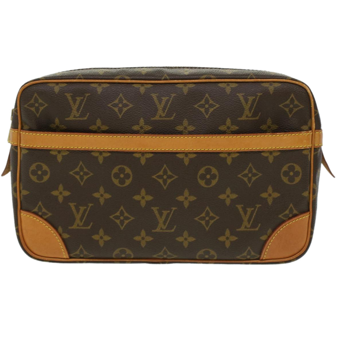 LOUIS VUITTON Monogram Compiegne 28 Clutch Bag M51845 LV B092