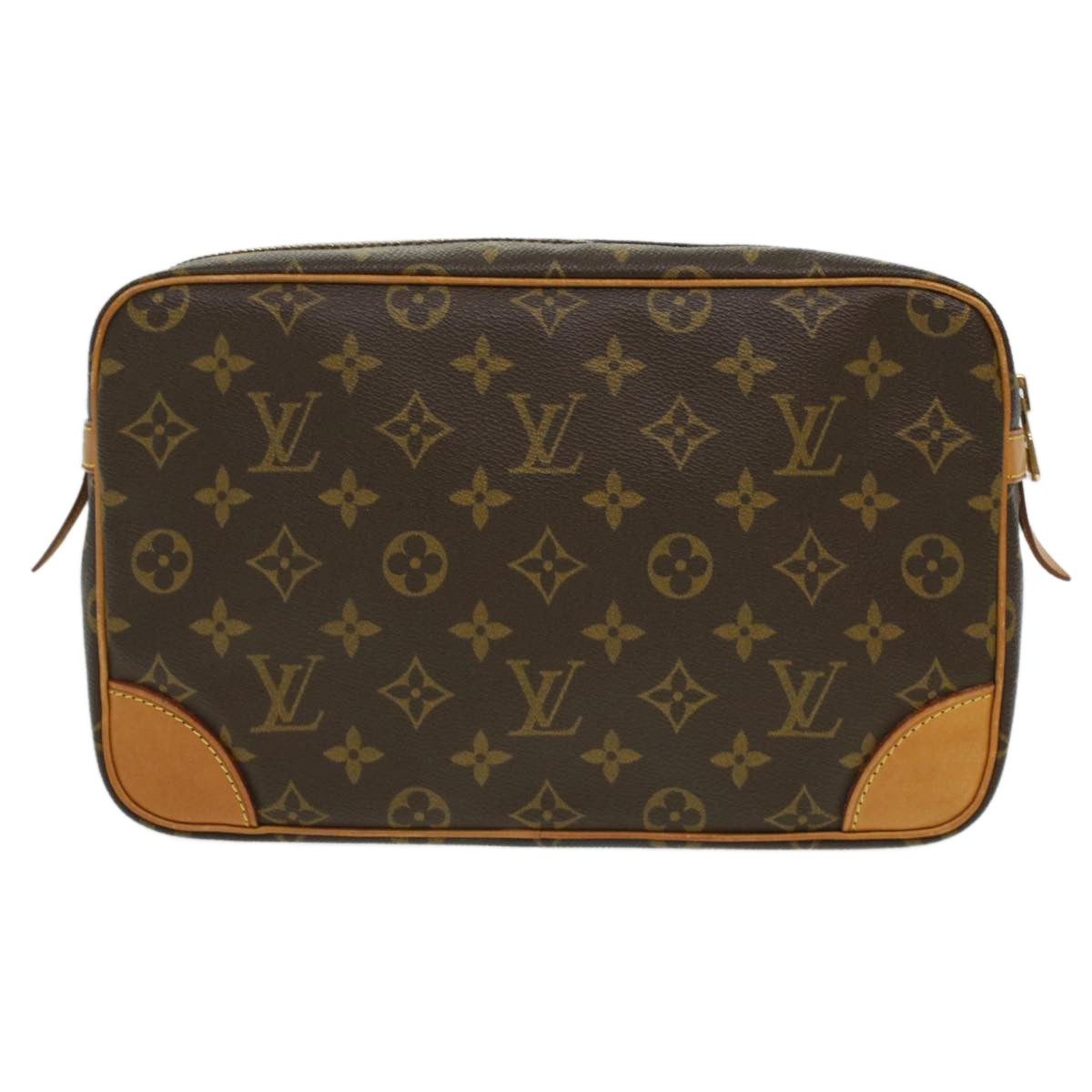 LOUIS VUITTON Monogram Compiegne 28 Clutch Bag M51845 LV B092