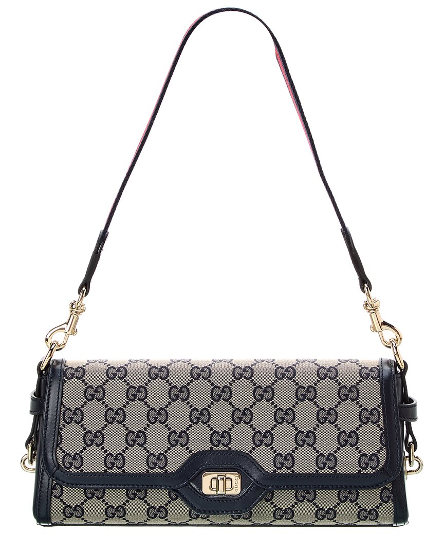Luxury Gucci Trending 2025 Luce Small Canvas & Leather Shoulder Bag