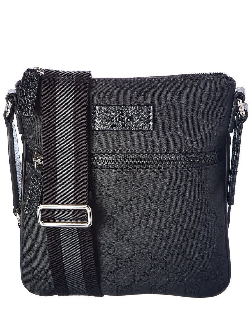 Luxury Gucci Trending 2025 Small GG Nylon Messenger Bag