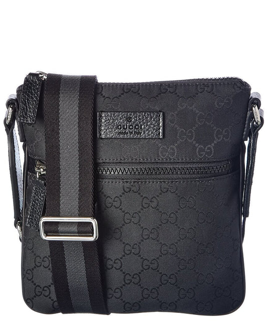 Luxury Gucci Trending 2025 Small GG Nylon Messenger Bag