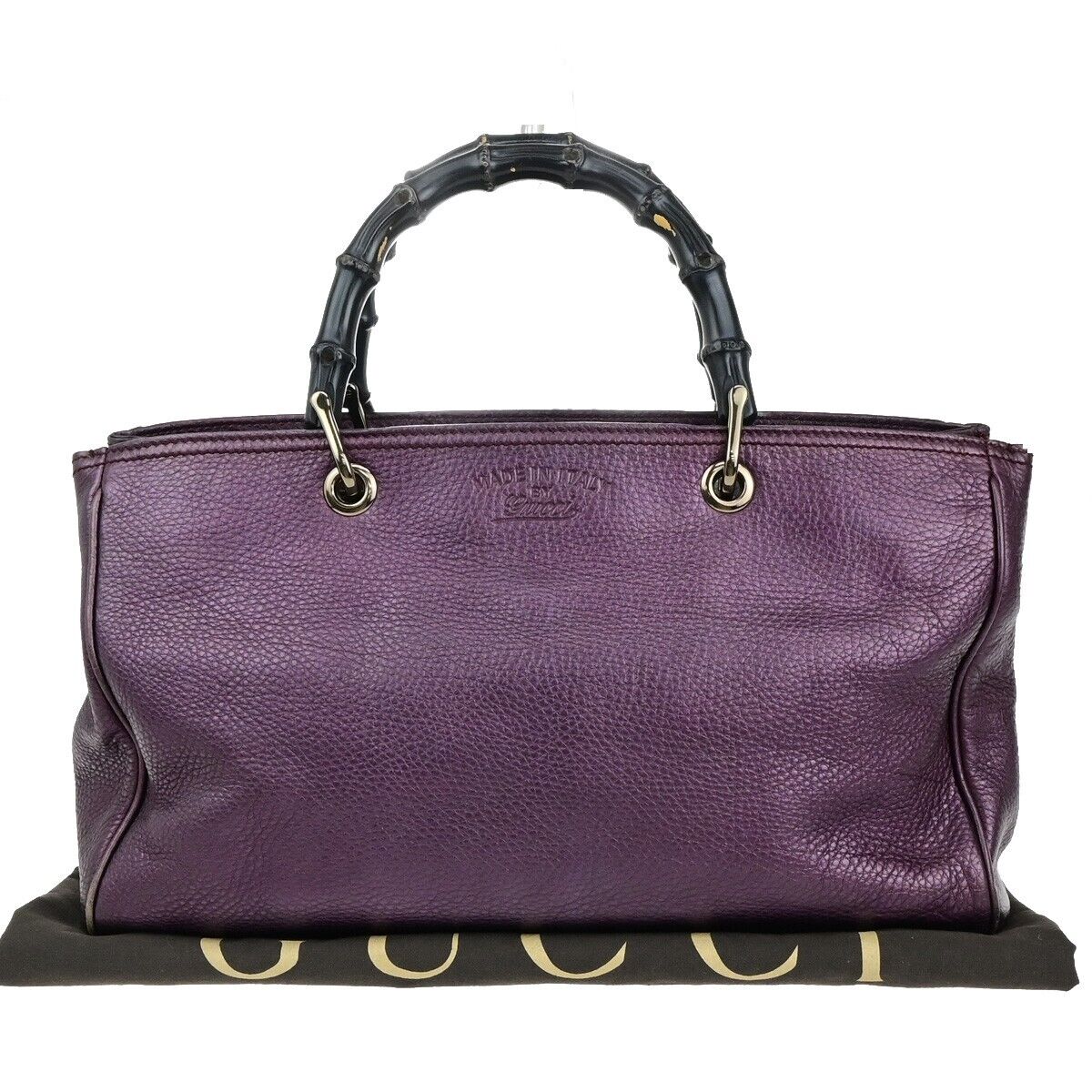 Gucci Bamboo  Leather Tote Bag ()