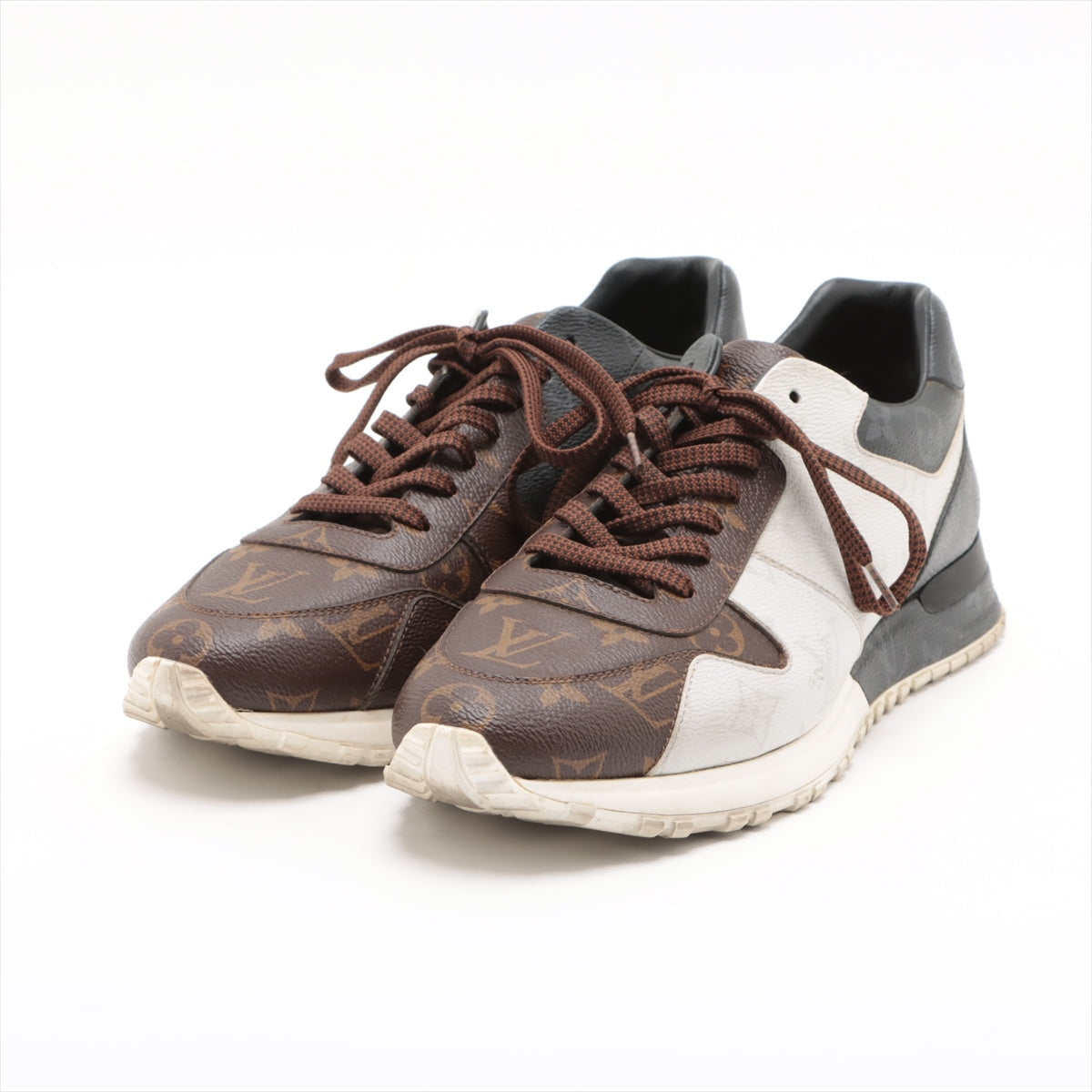 Louis Vuitton Lanew Line 17 Years Leather Trainers 7 1/2 Men Multicolor GO0197 Monogram