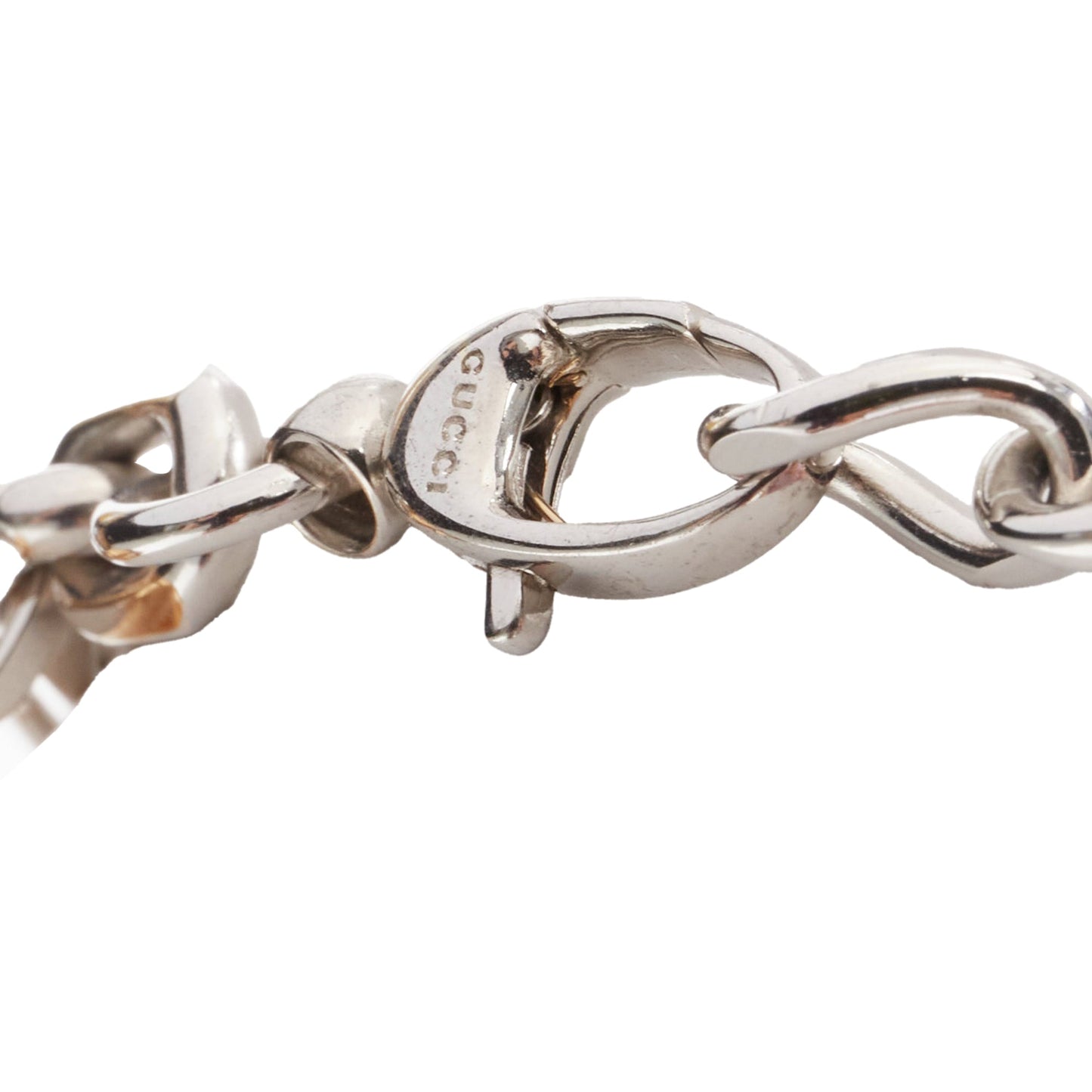 Gucci Balenciaga Hacker Project silver GG B logo charms bracelet