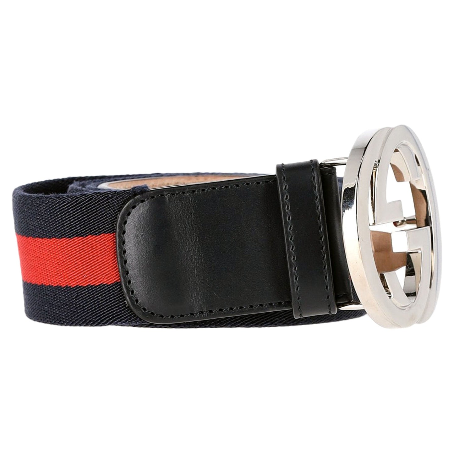 Gucci Interlocking G Belt in Multicolor Calfskin Leather