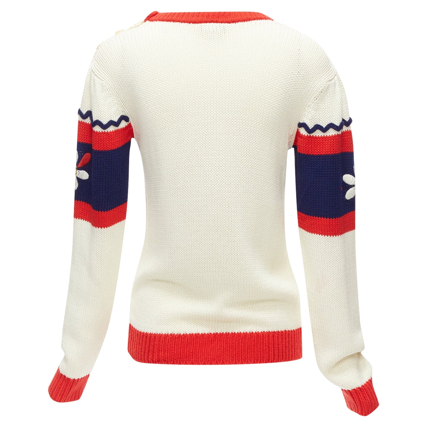 Gucci Kids Cotton GG Logo Daisy Bateau Sweater