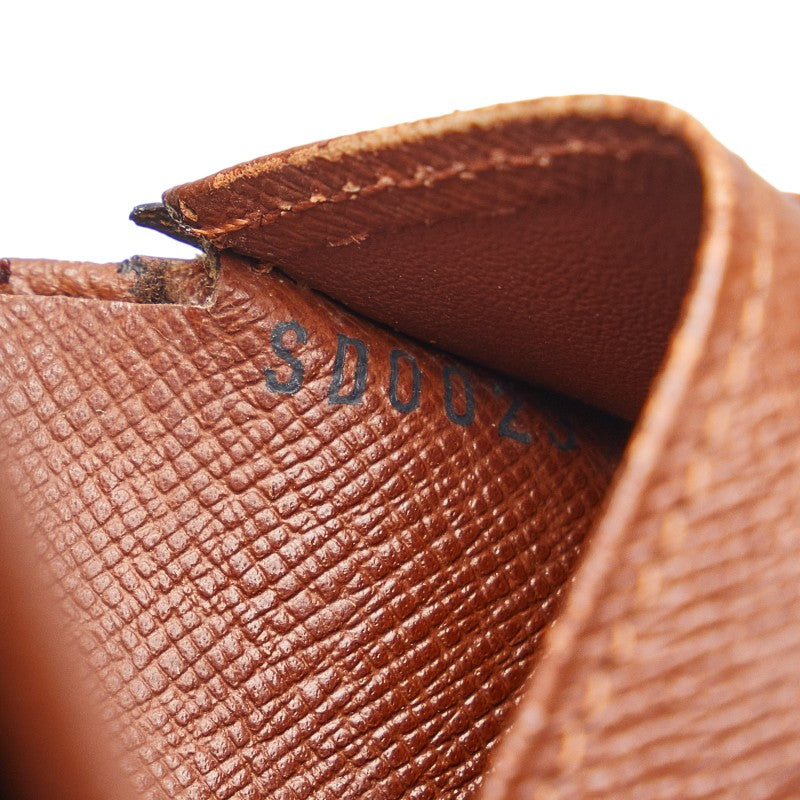 Louis Vuitton Monogram Vienna Double Fed Wallet Compact Wallet M61663 Brown PVC Leather  Louis Vuitton
