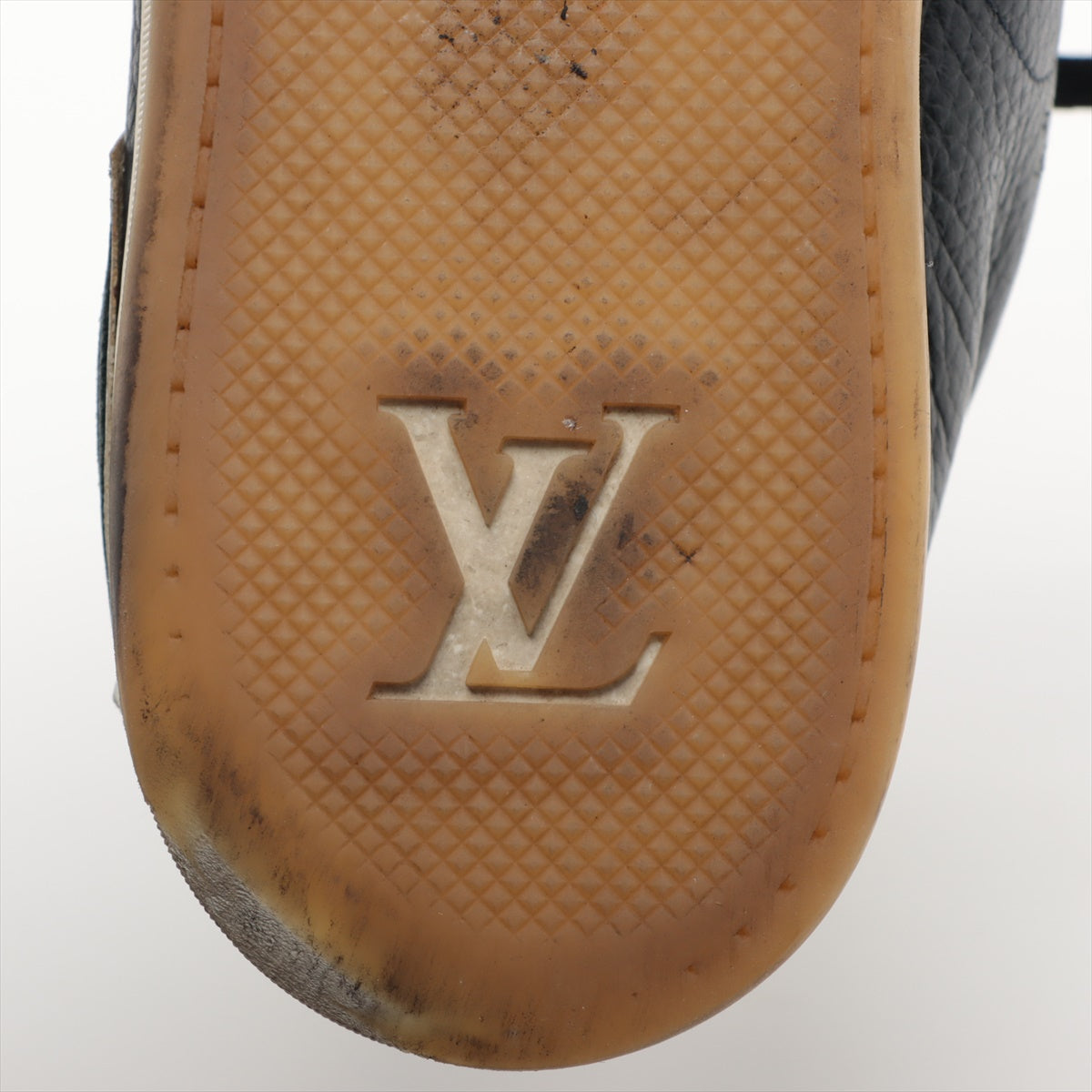 Louis Vuitton 12 Years Leather High-Cut Sneaker 6.5 Men WhiteNavy MS0182