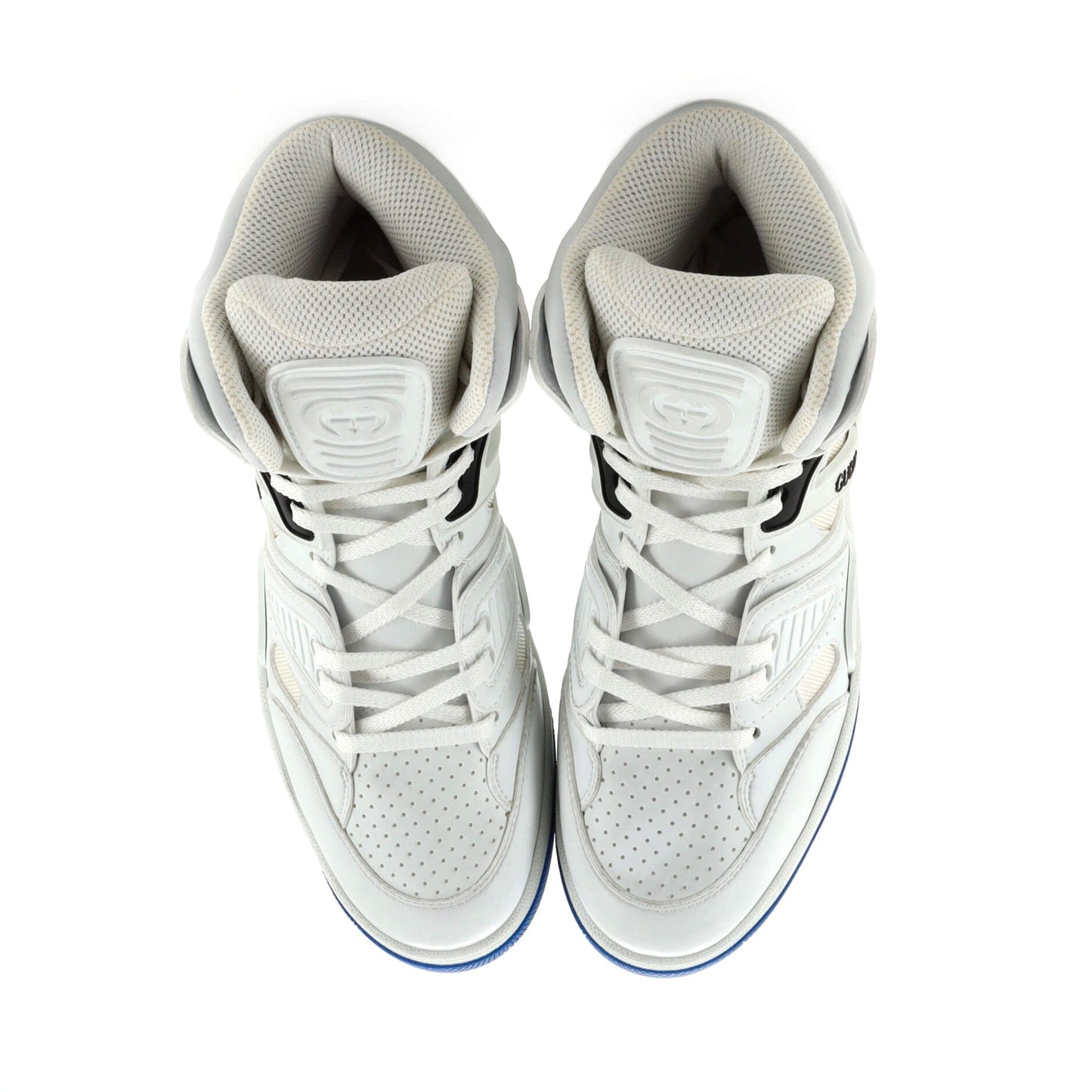 Men's Gucci Basket High-Top Sneakers Demetra with Fabric