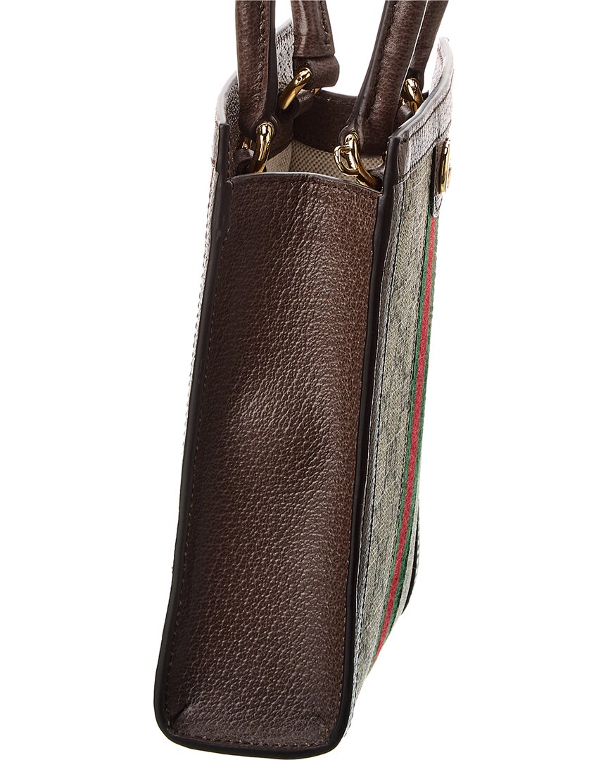 Luxury Gucci Trending 2025 Ophidia GG Supreme Canvas & Leather Super Mini Bag