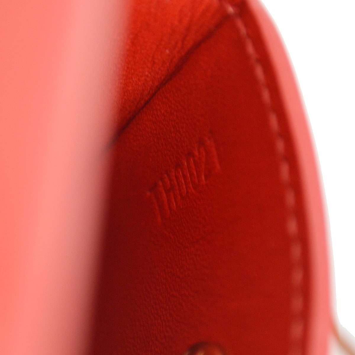 Louis Vuitton 2001 Red Vernis Green Cigarette Shoulder Bag M91155