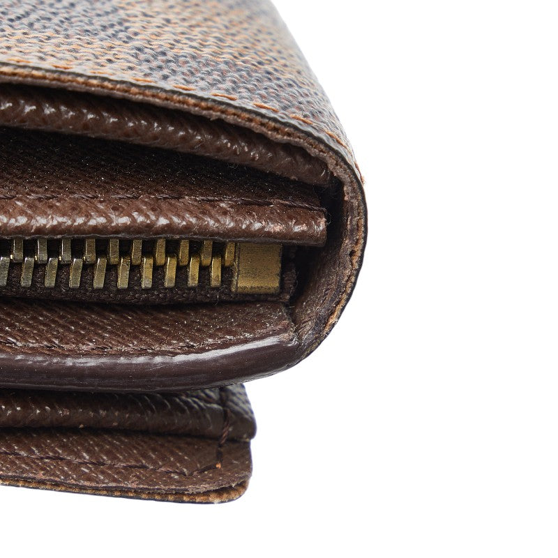 Louis Vuitton Double Fold Wallet N61736 Brown PVC Leather  Louis Vuitton