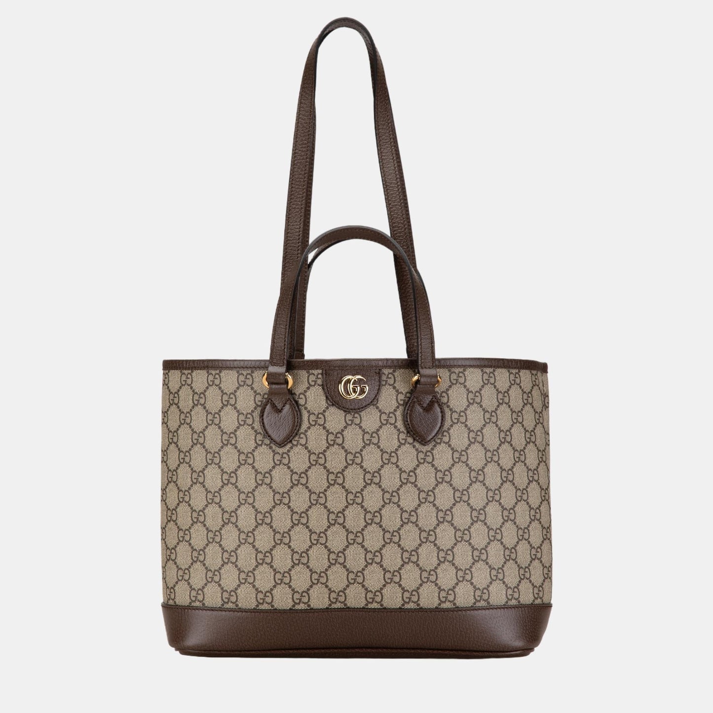 Luxury Gucci Trending 2025 Beige/Brown GG Supreme Canvas Ophidia Tote Bag
