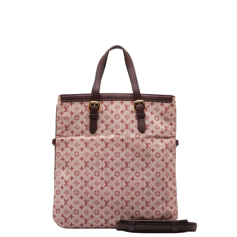 Louis Vuitton Monogram Mini French Tote Bag 2WAY M92210 Cherry Pink Linen Leather  Louis Vuitton
