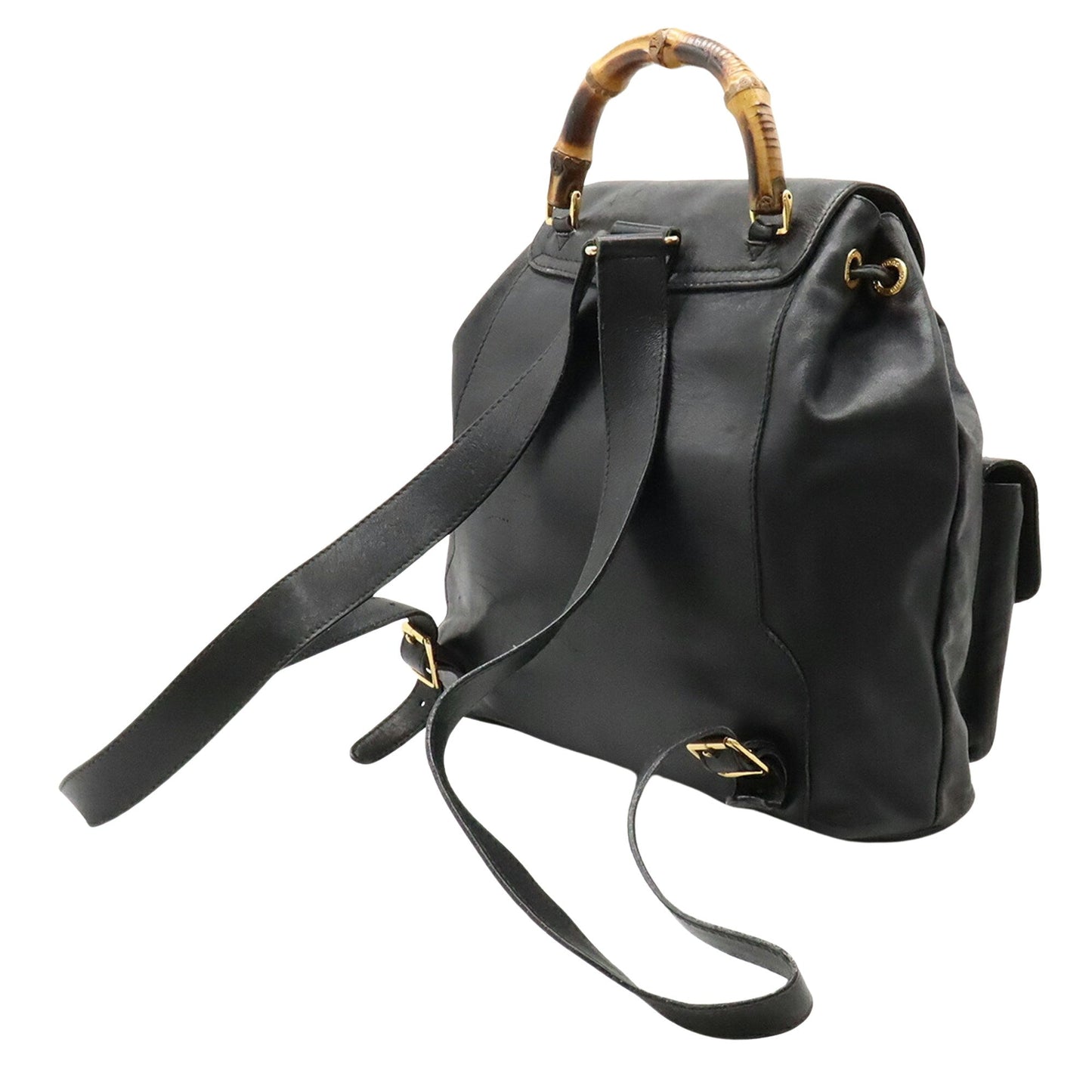 Luxury Gucci Trending 2025 Bamboo  Leather Backpack Bag ()