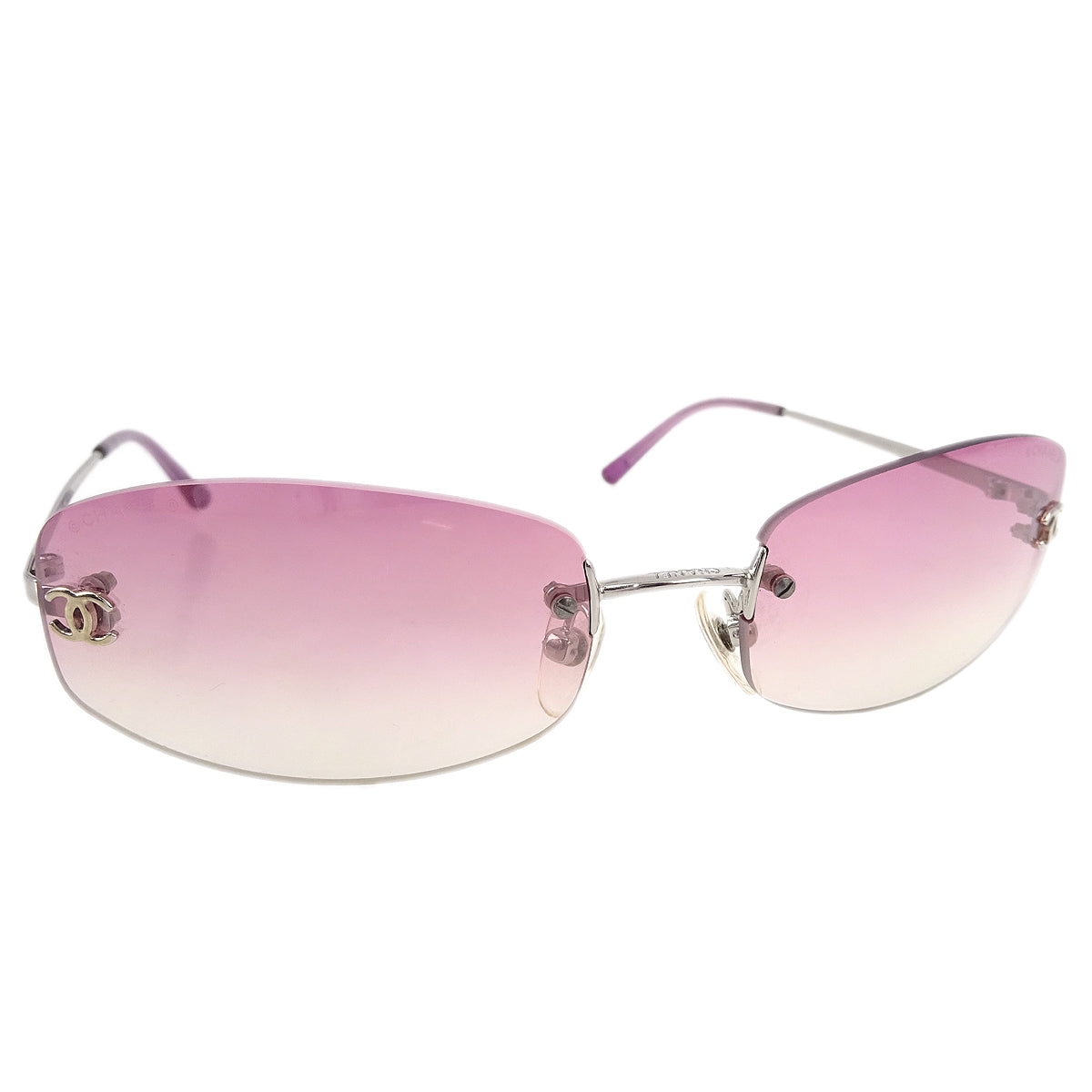 Luxury Chanel Sunglasses Eyewear Pink Small New