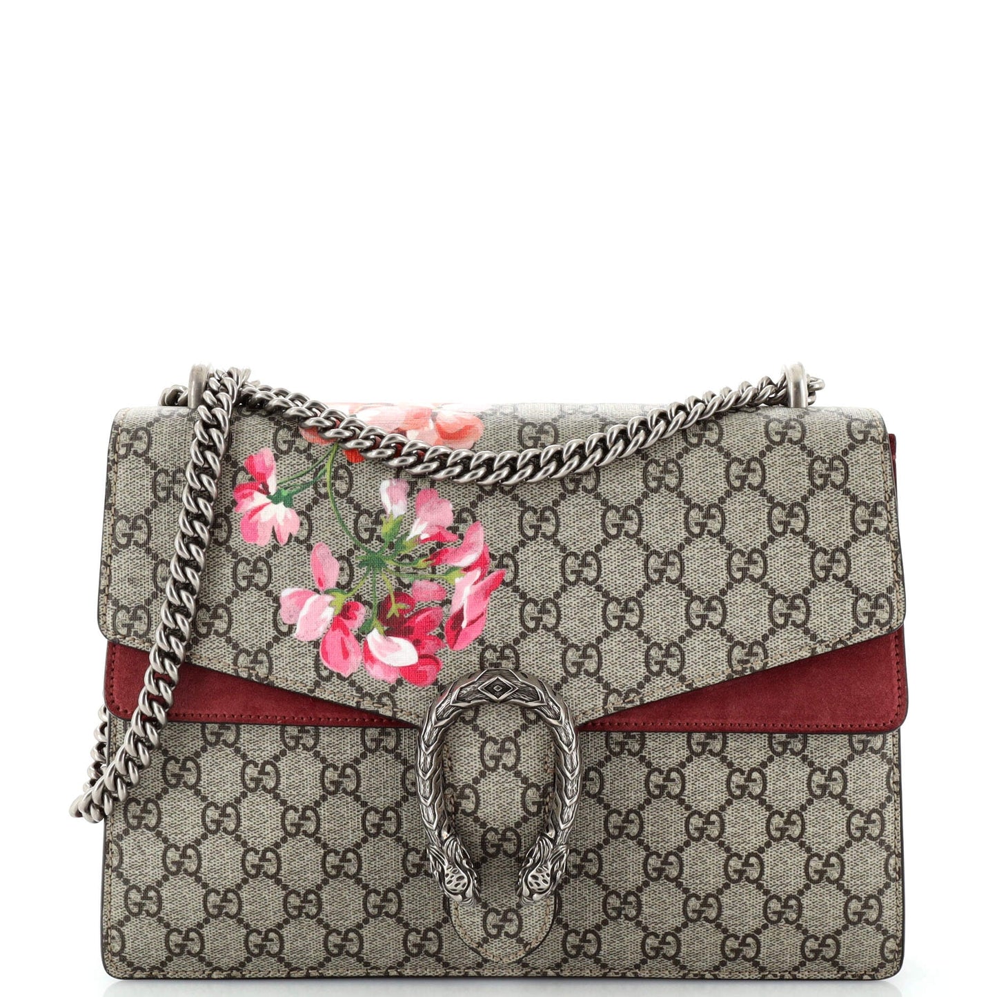 Luxury Gucci Trending 2025 Dionysus Bag Blooms Print GG Coated Canvas Medium