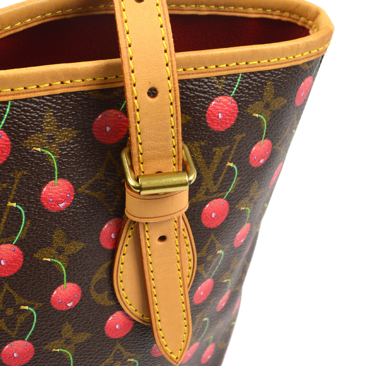 Louis Vuitton 2005 Bucket PM Monogram Cherry M95012