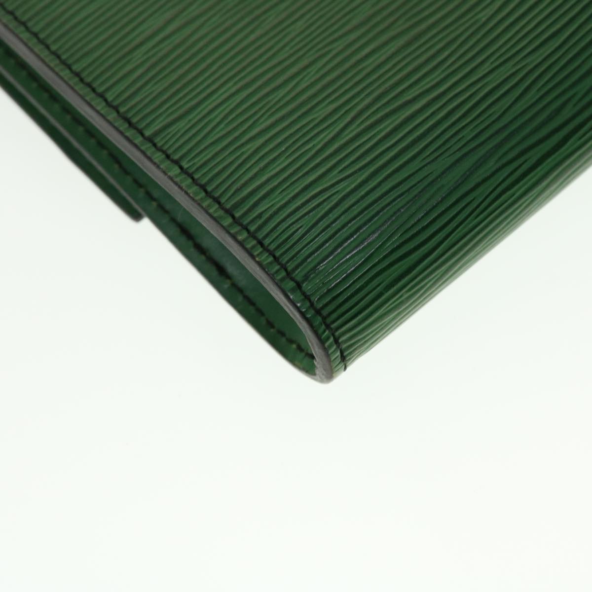 LOUIS VUITTON Epi Document Case Clutch Bag Green LV B262