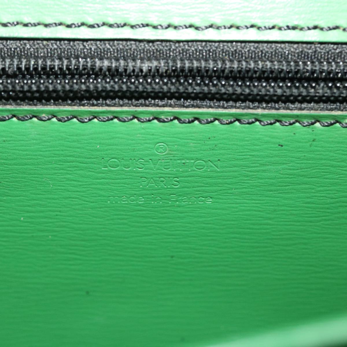 LOUIS VUITTON Epi Document Case Clutch Bag Green LV B262