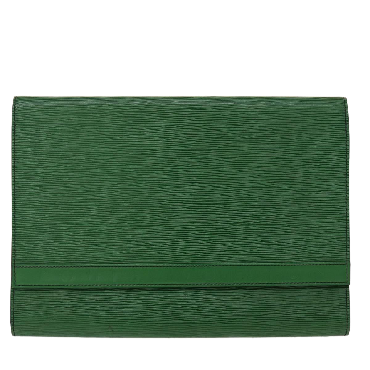 LOUIS VUITTON Epi Document Case Clutch Bag Green LV B262