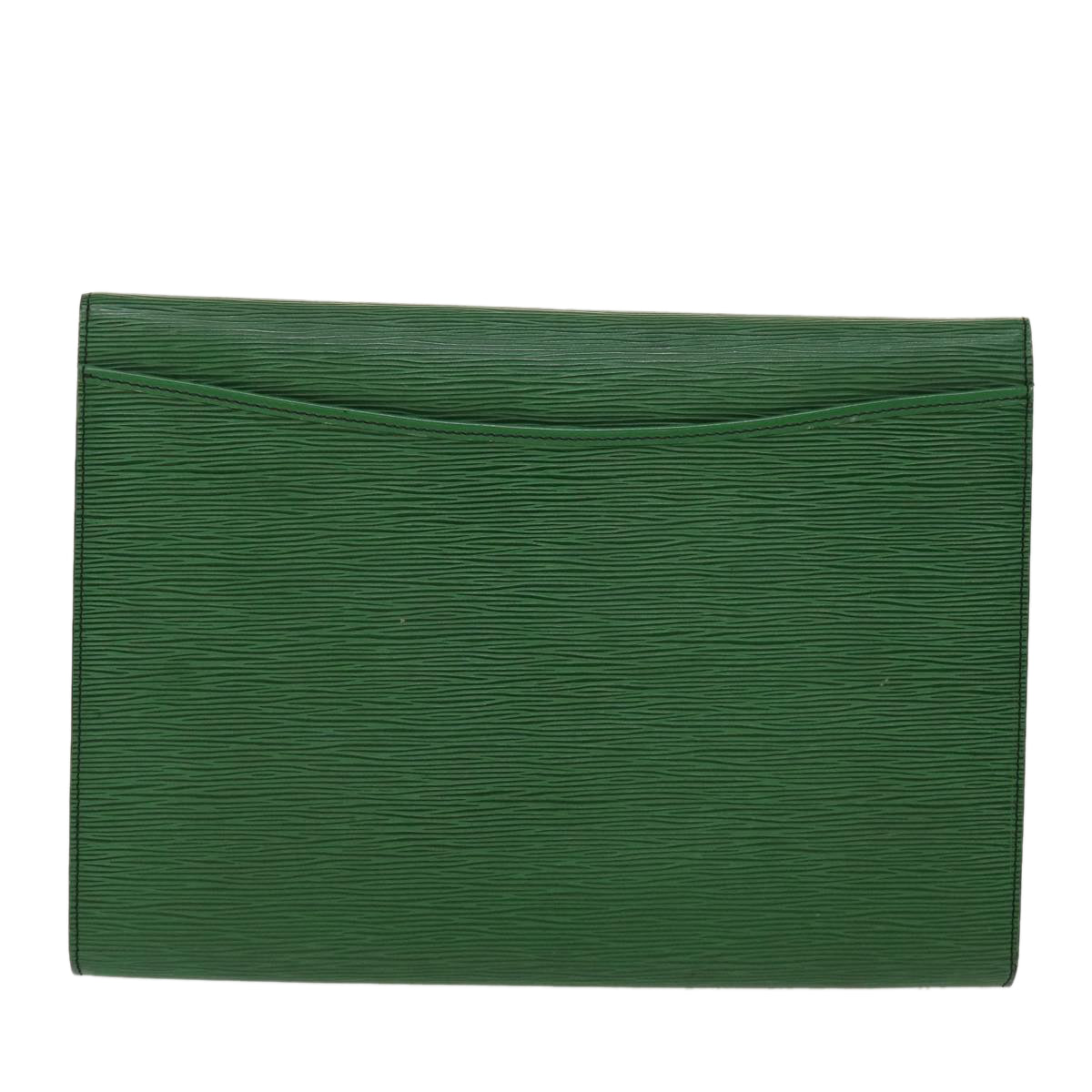 LOUIS VUITTON Epi Document Case Clutch Bag Green LV B262