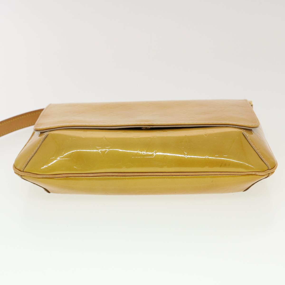 LOUIS VUITTON Monogram Vernis Thompson Street Bag Beige M91301 LV B263