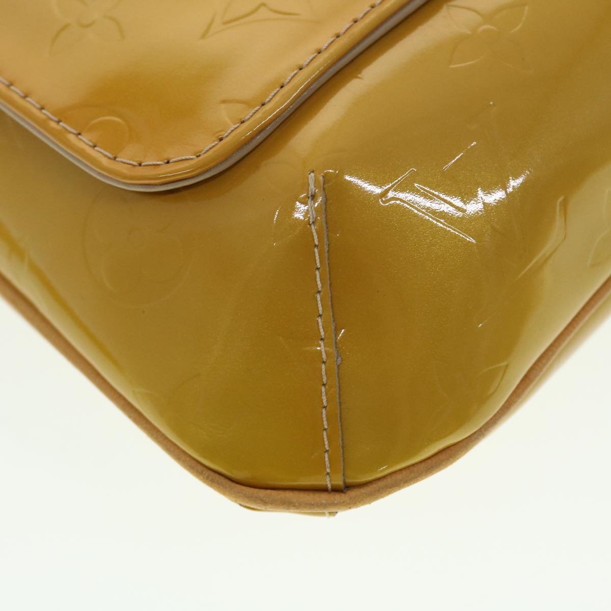 LOUIS VUITTON Monogram Vernis Thompson Street Bag Beige M91301 LV B263
