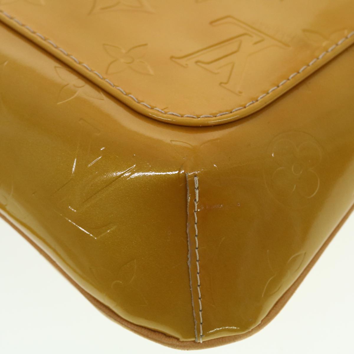 LOUIS VUITTON Monogram Vernis Thompson Street Bag Beige M91301 LV B263