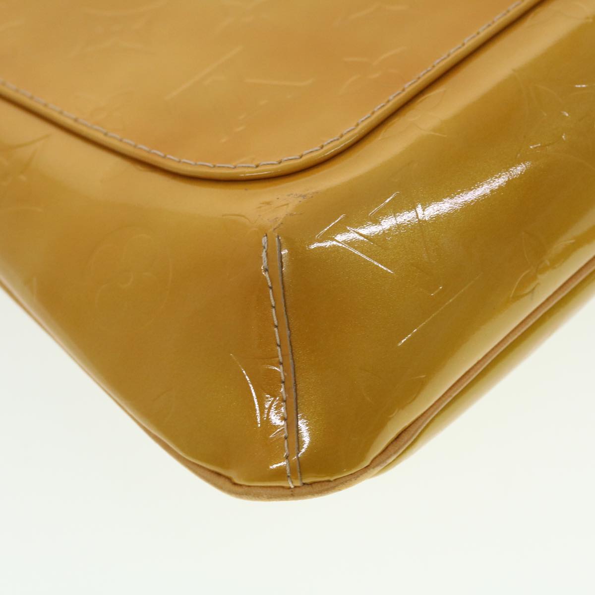 LOUIS VUITTON Monogram Vernis Thompson Street Bag Beige M91301 LV B263