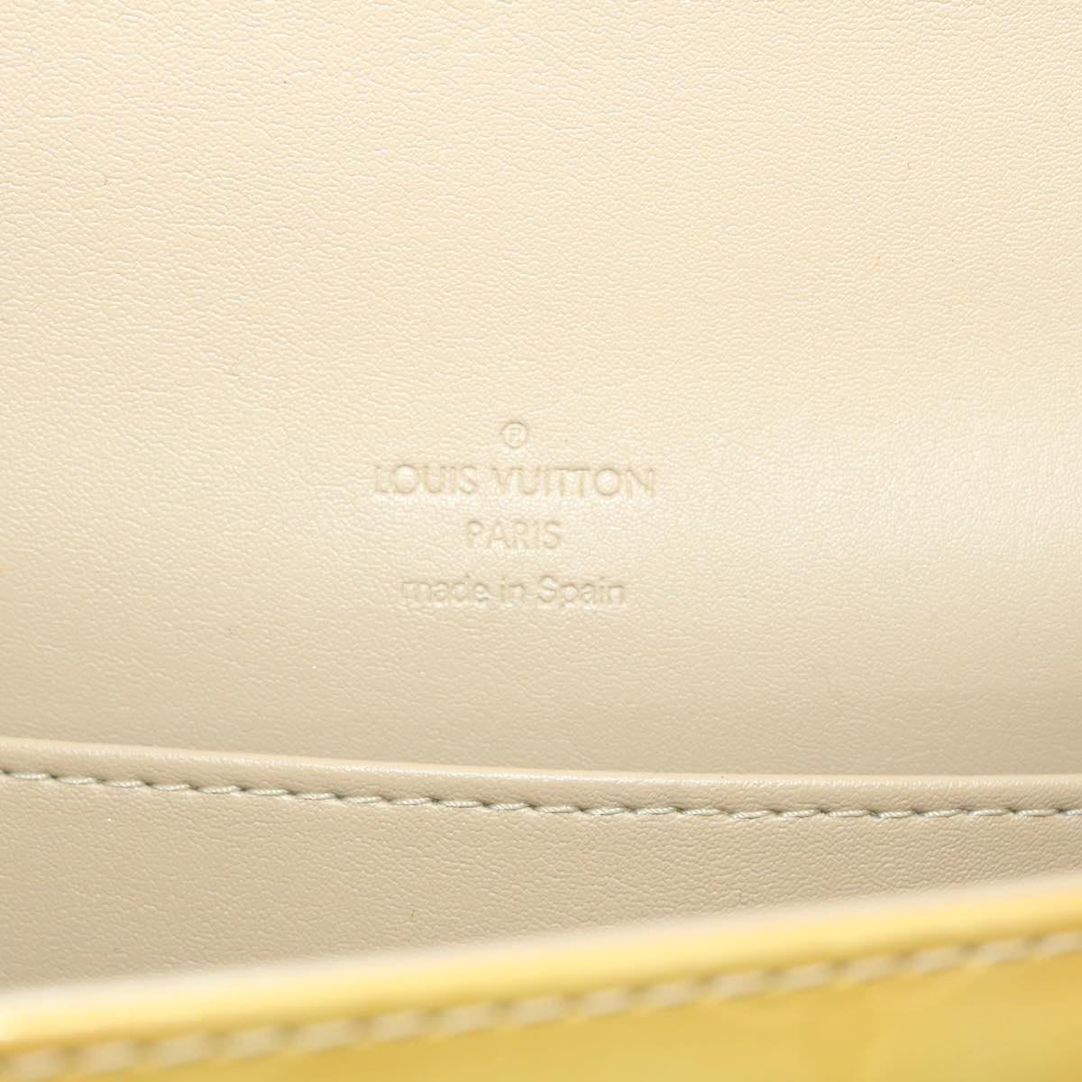 LOUIS VUITTON Monogram Vernis Thompson Street Bag Beige M91301 LV B263