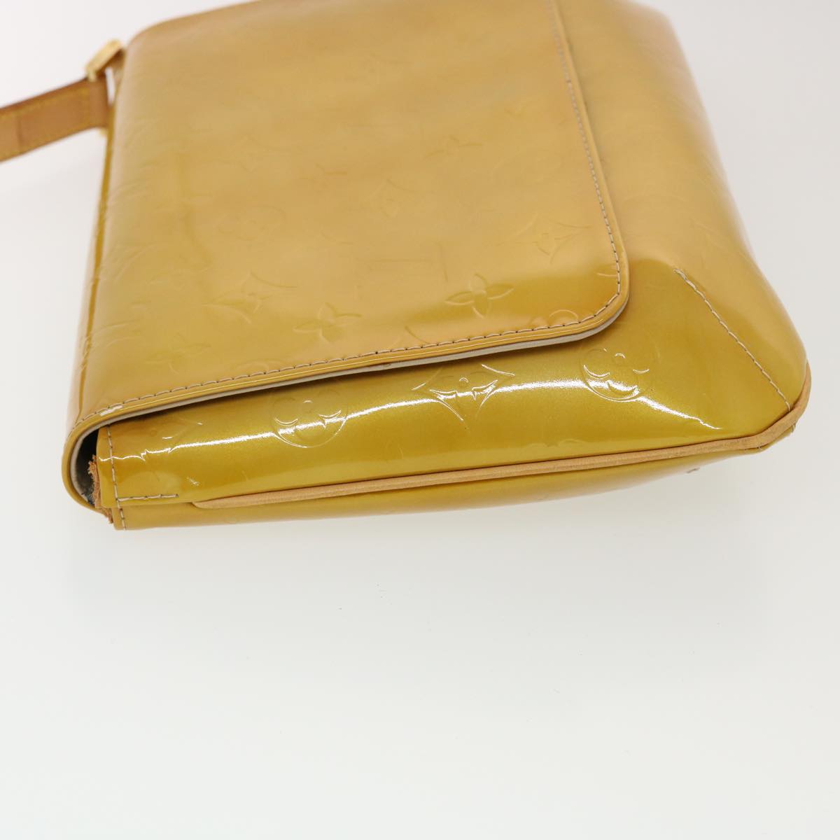 LOUIS VUITTON Monogram Vernis Thompson Street Bag Beige M91301 LV B263