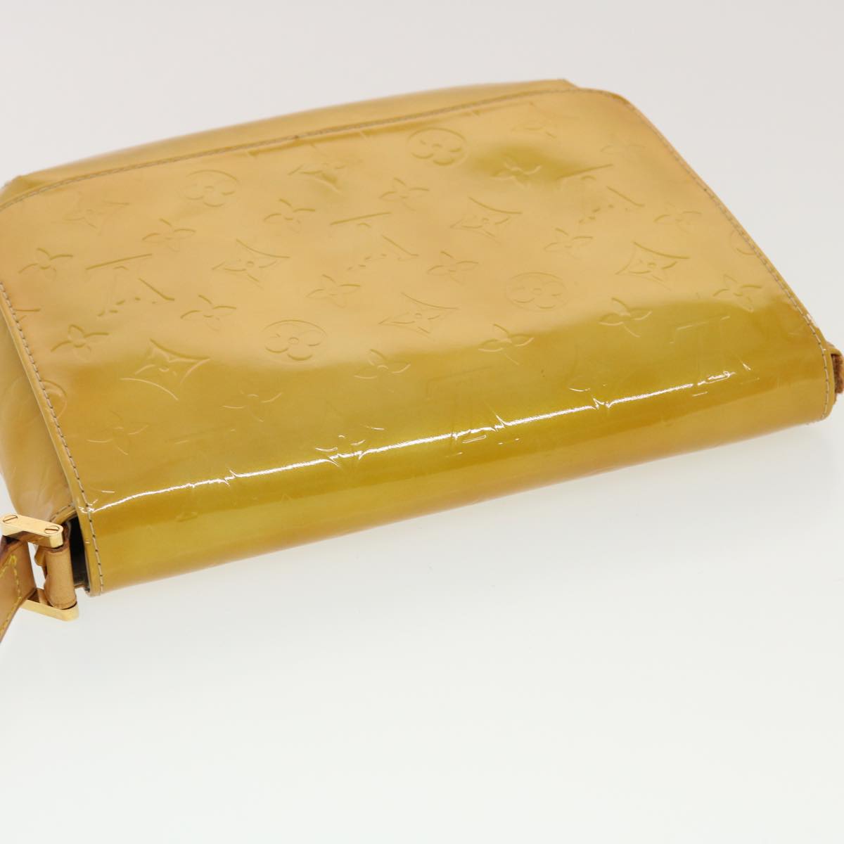 LOUIS VUITTON Monogram Vernis Thompson Street Bag Beige M91301 LV B263