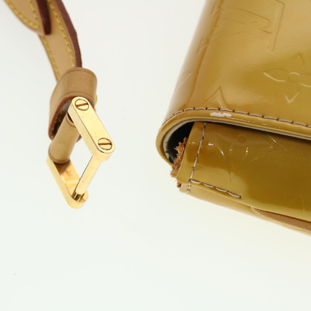 LOUIS VUITTON Monogram Vernis Thompson Street Bag Beige M91301 LV B263