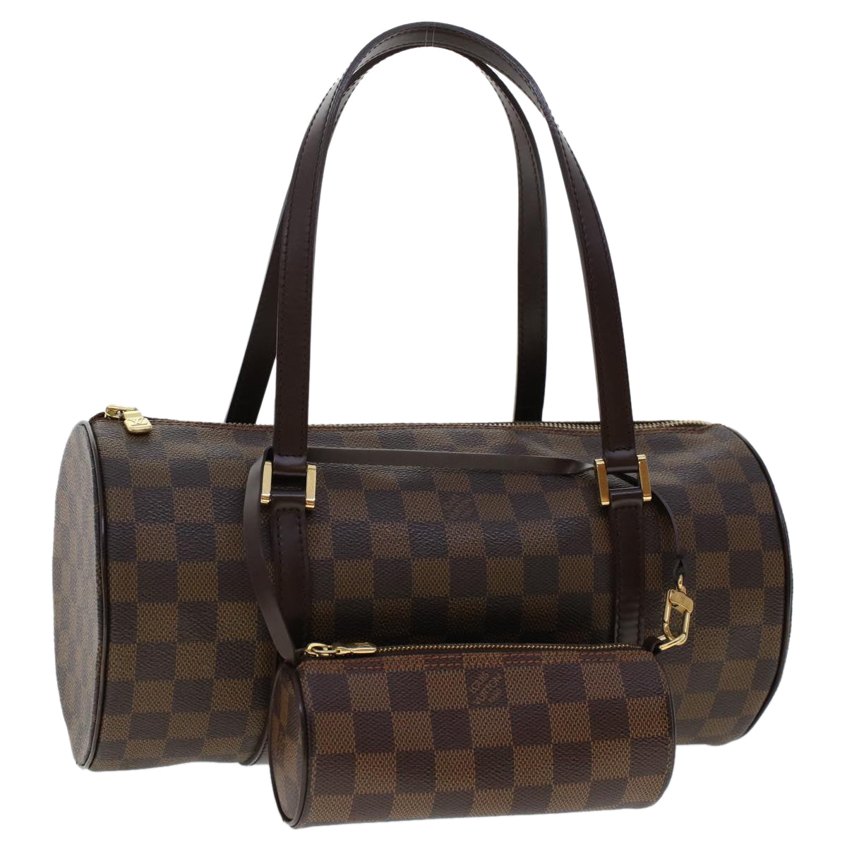 LOUIS VUITTON Damier Ebene Papillon 30 Hand Bag N51303 LV B289