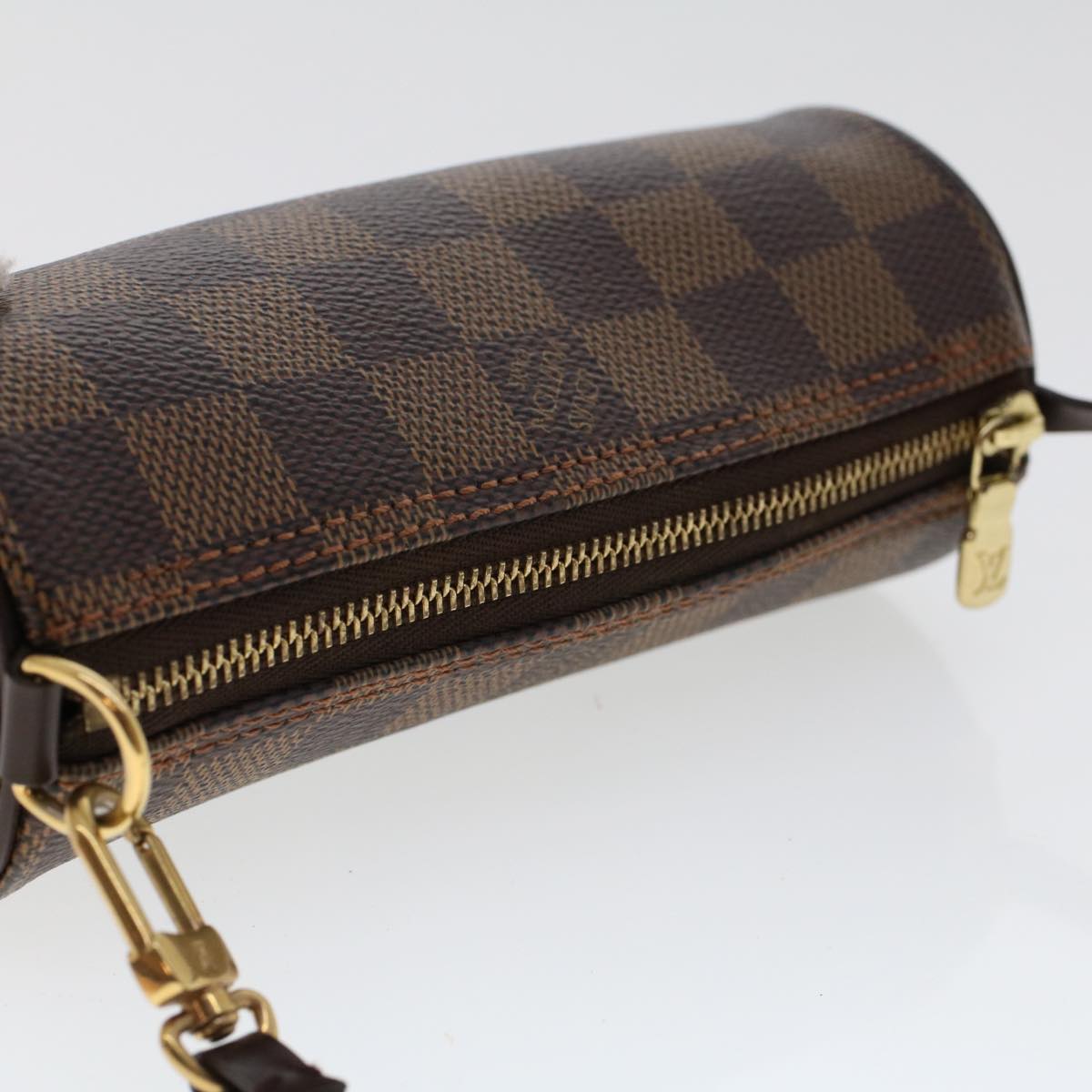 LOUIS VUITTON Damier Ebene Papillon 30 Hand Bag N51303 LV B289